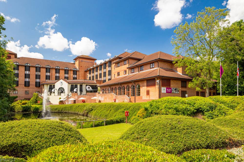 A luxurious lakeside hotel, Crowne Plaza Solihull.