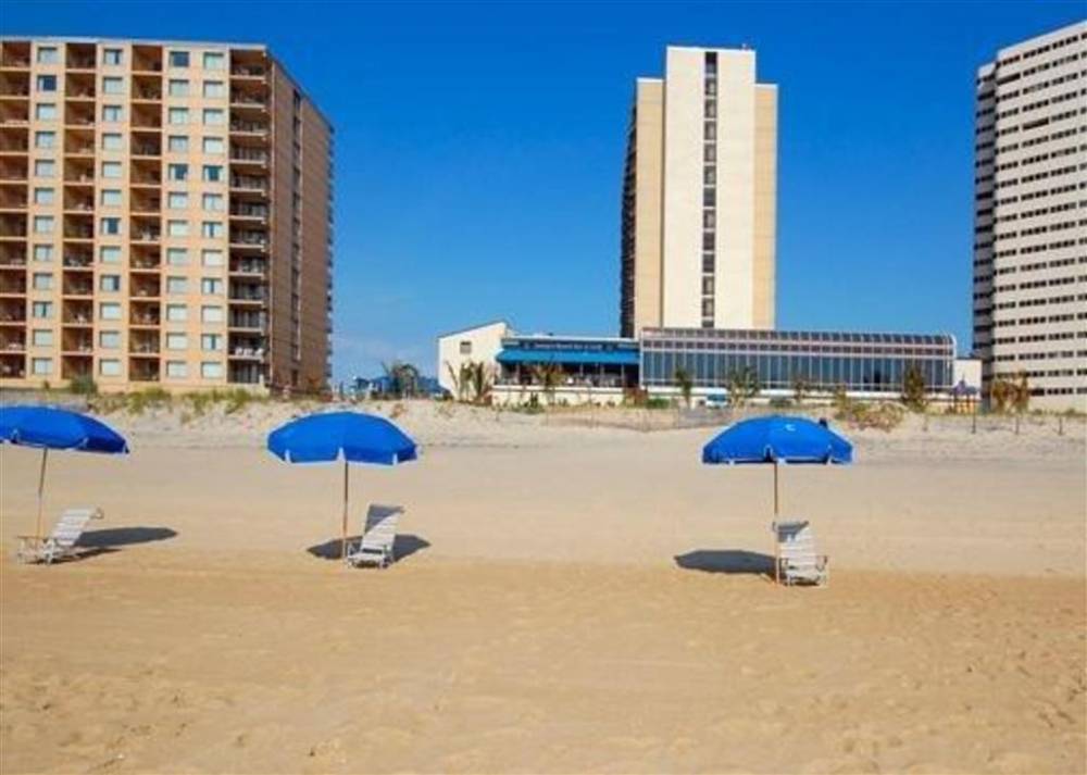 Hotel view from the beach