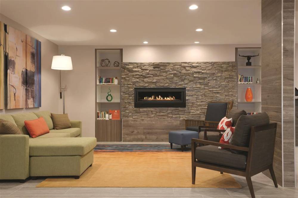 Living Room With Fireplace