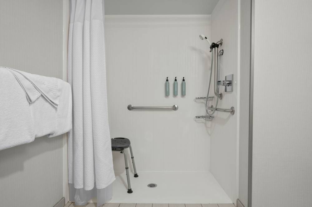 Accessible Guest Bathroom with Roll-In Shower