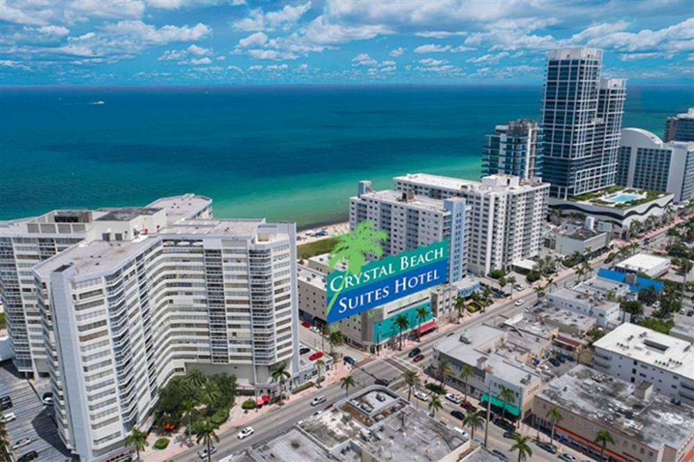 Crystal Beach Suites Hotel Aerial View