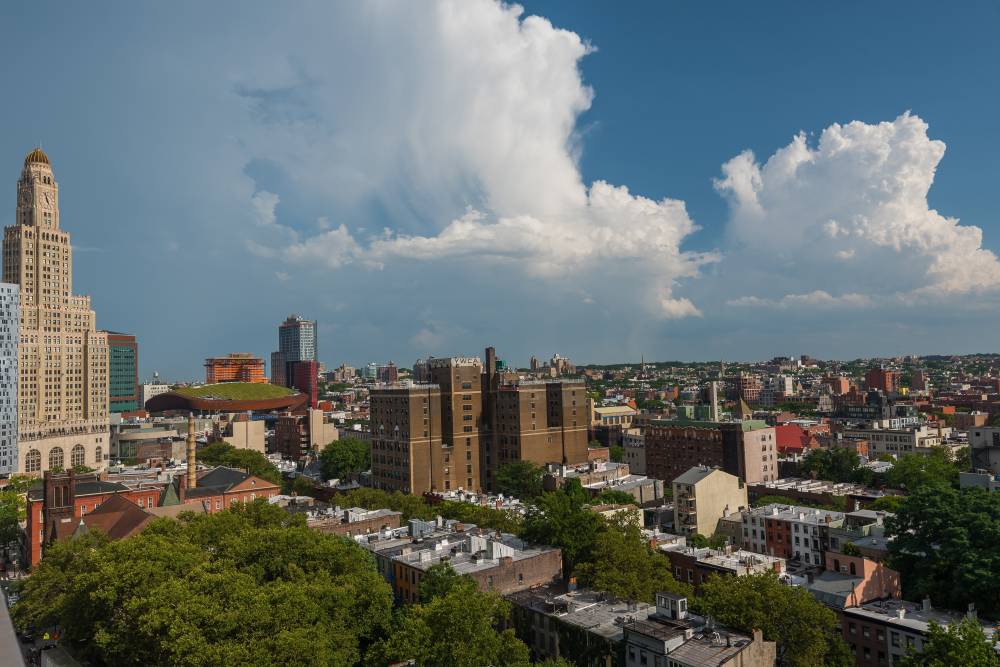 View towards the Barclays Center - only blocks awa