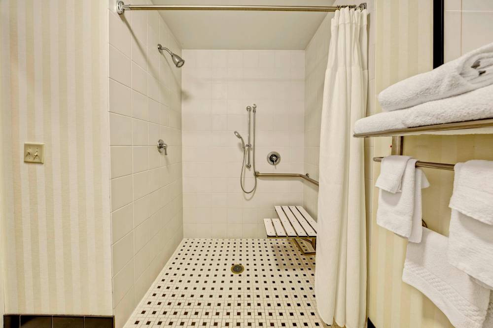 Accessible Guest Bathroom - Roll-in Shower