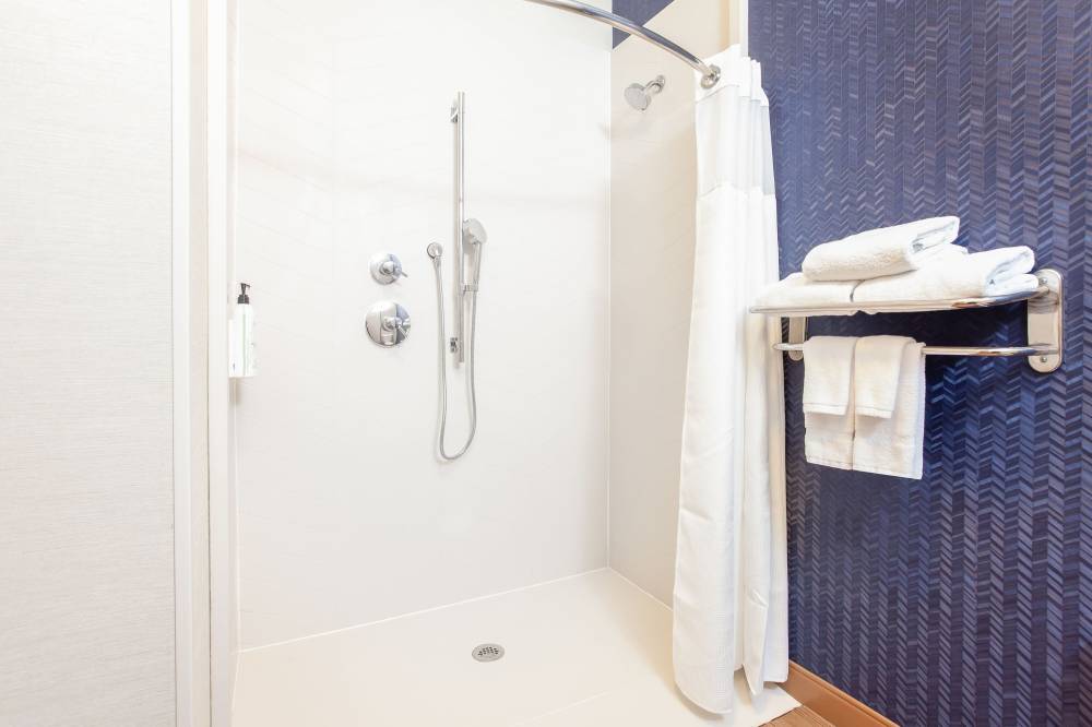 Accessible Guest Bathroom - Roll-In Shower