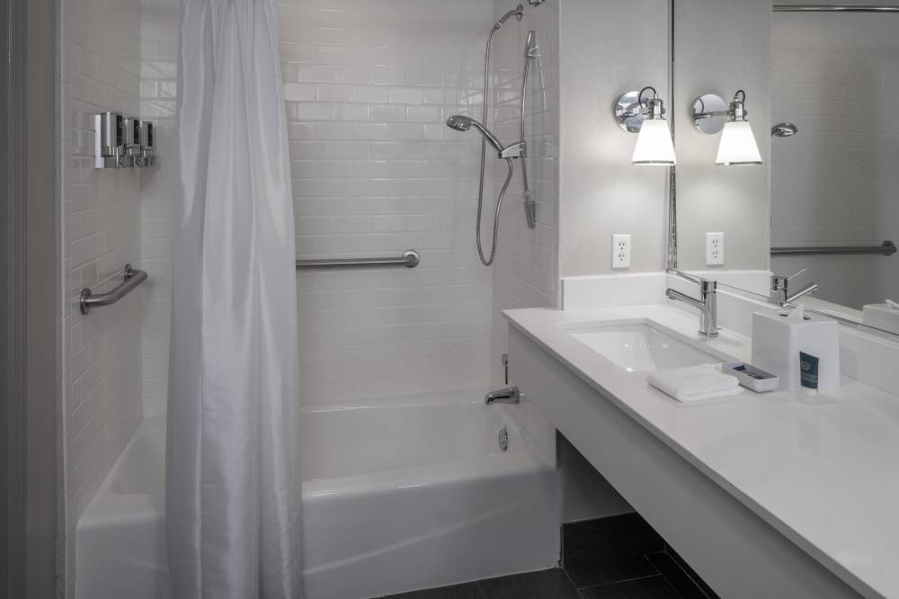 Accessible Guest Bathroom with Tub