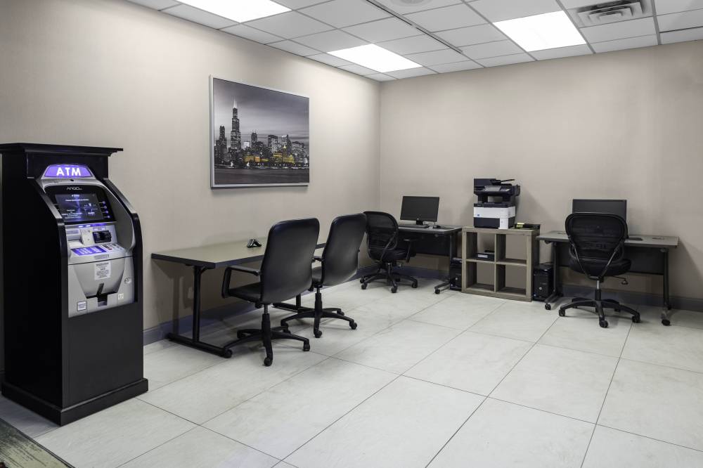 A complete Business Center accommodates all of you