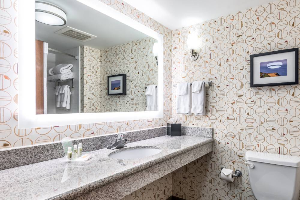 Utilize our complimentary bathroom amenities durin