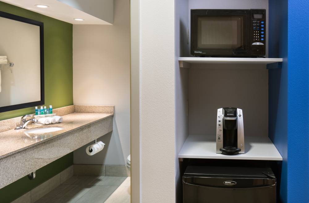 Built-in Microwave and Fridge with Keurig in Every