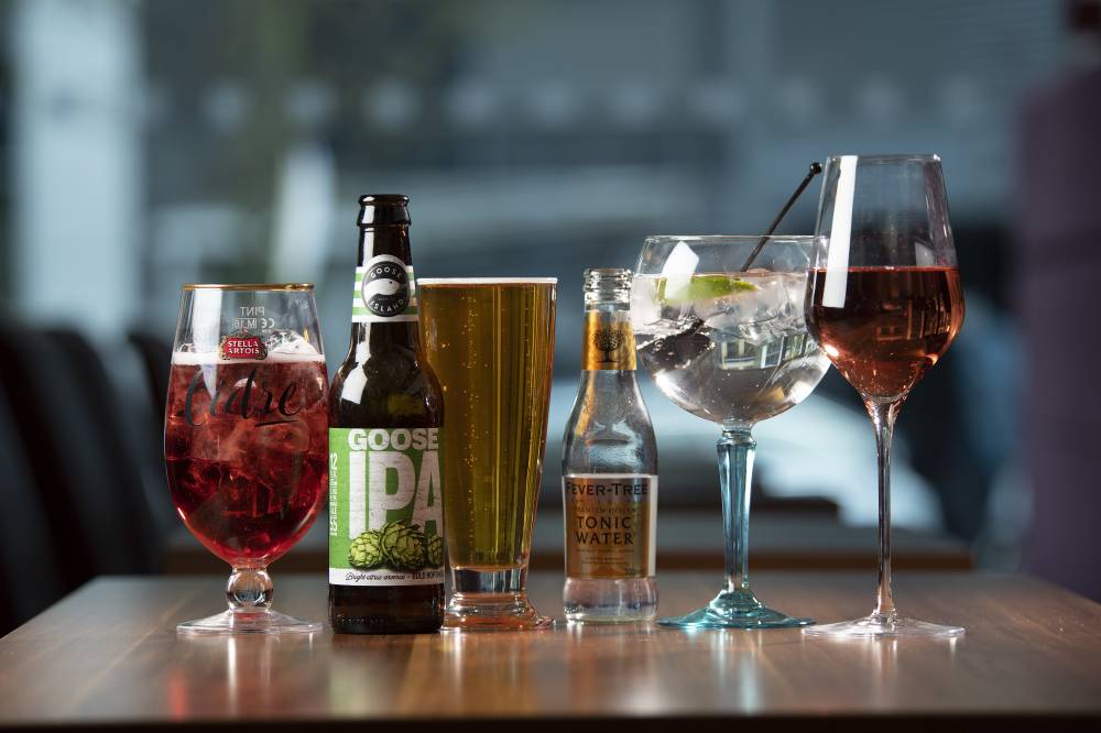 Choose your favourite tipple from our bar menu