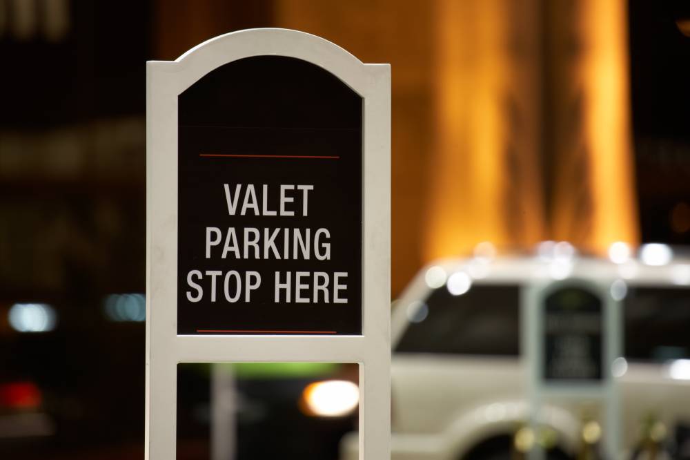 Our hotel allows valet parking only; self parking 