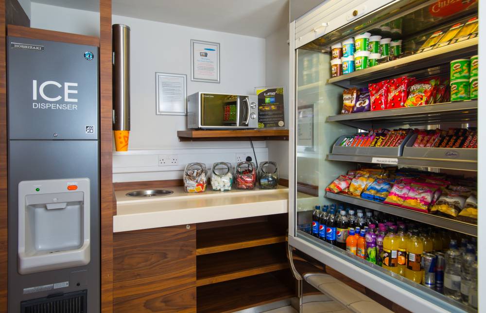 Feeling peckish? Enjoy a snack from our vending ma