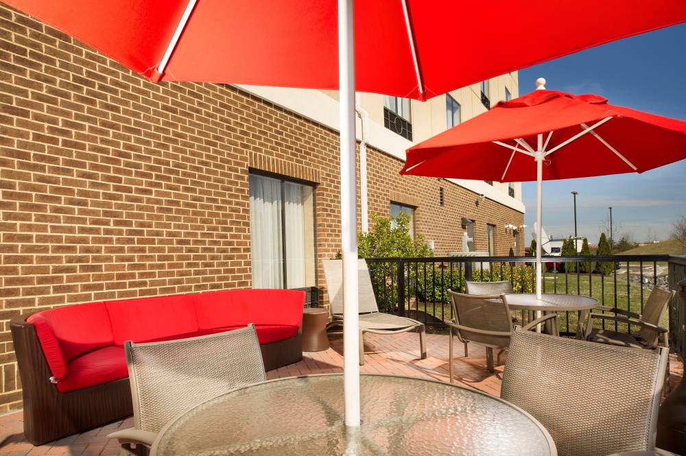 Enjoy our back patio with your friends and family.