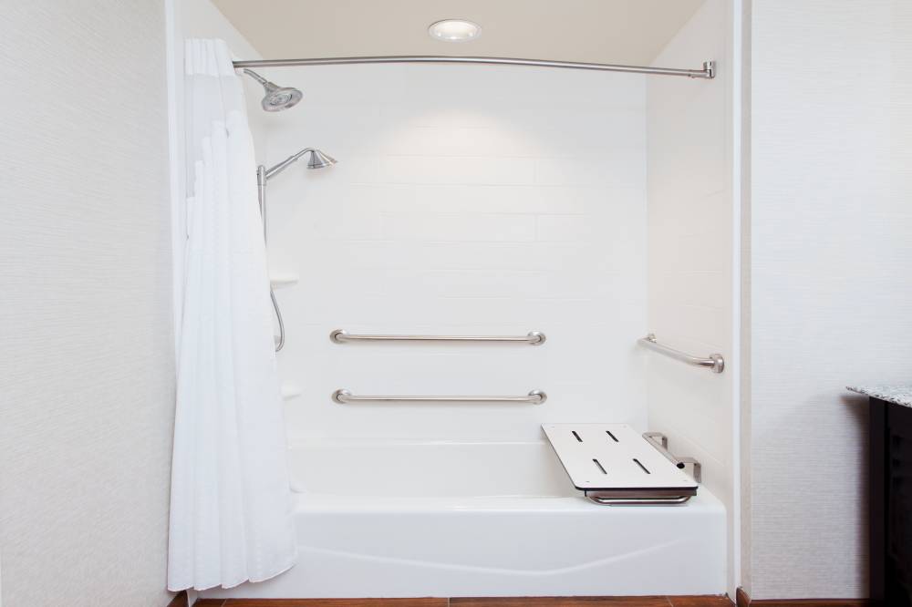 ADA/Handicapped accessible Guest Bathroom with mob