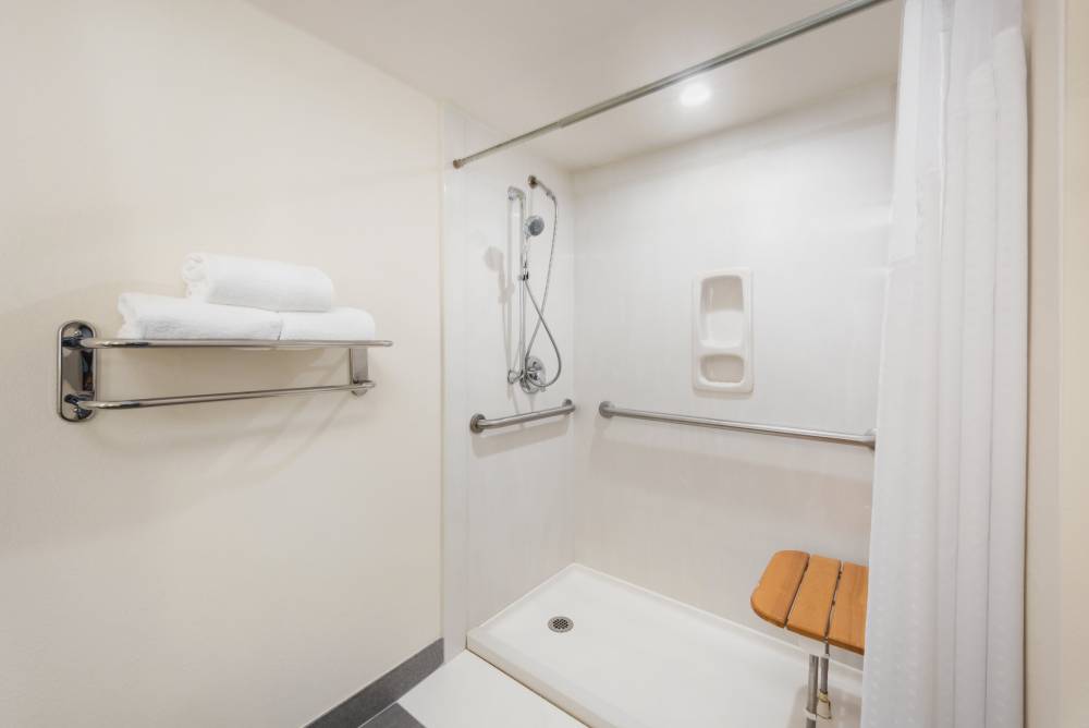 King Bed Room handicap accessible shower