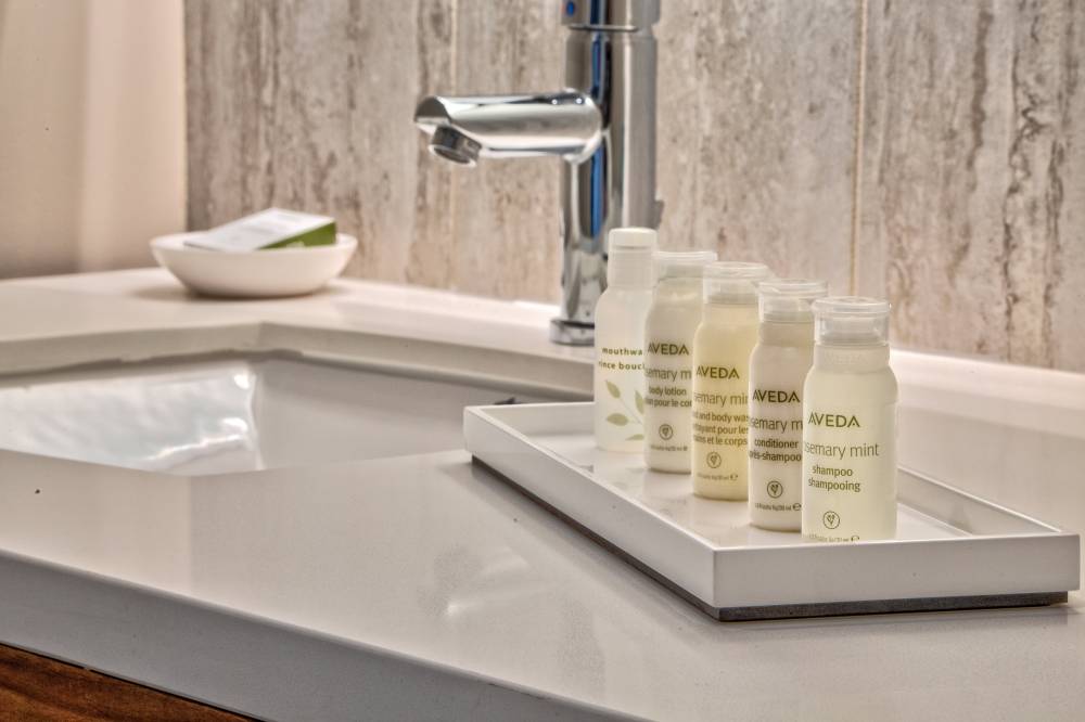 Aveda products designed for Hotel Indigo