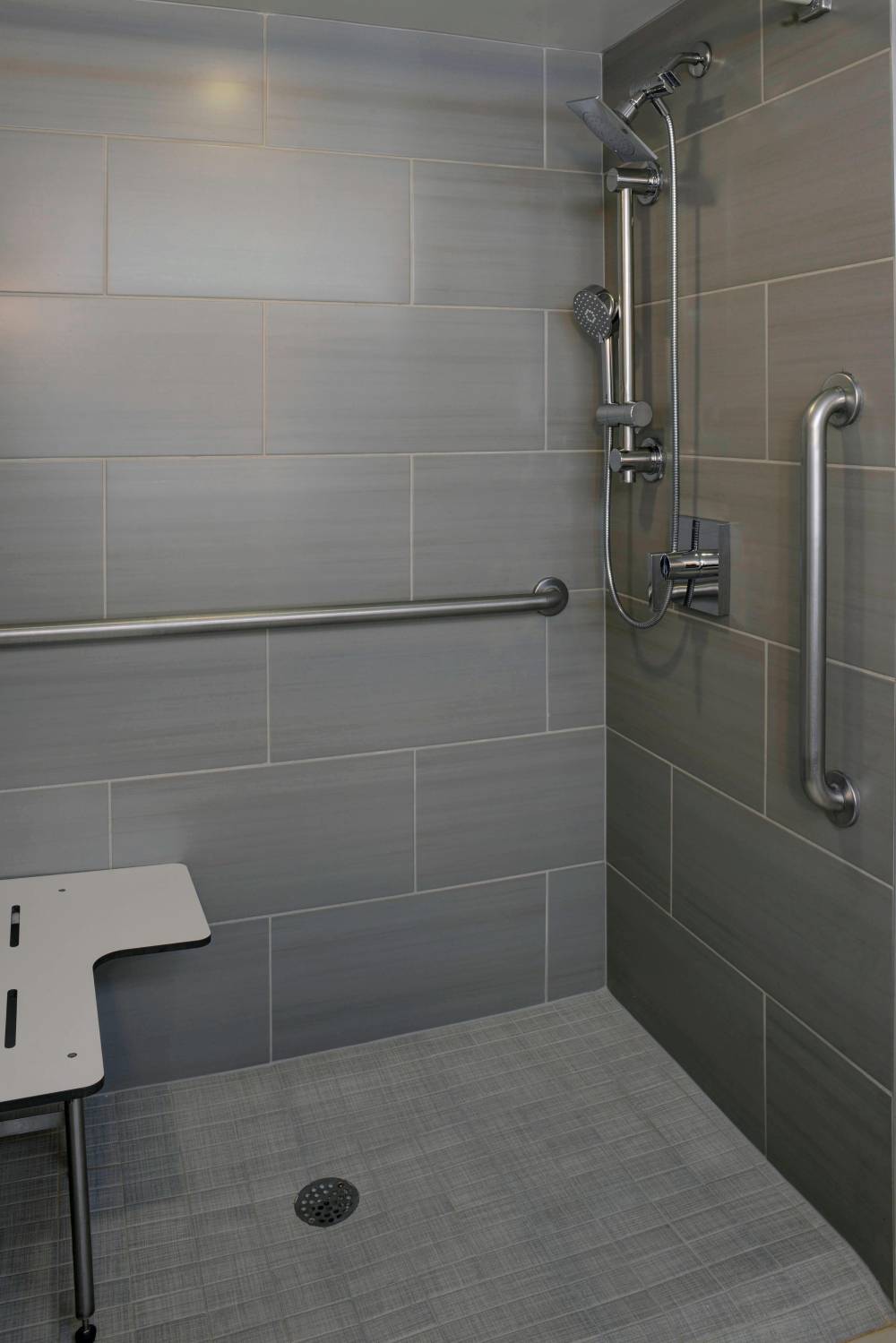 Accessible Guest Bathroom - Roll-in Shower