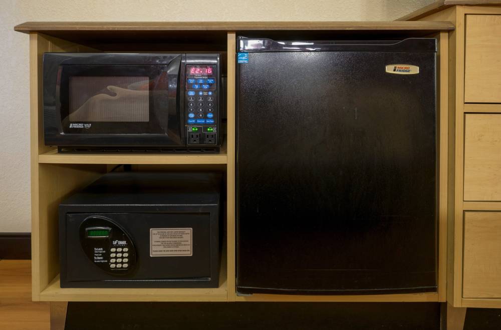 Microwave and Refrigerator