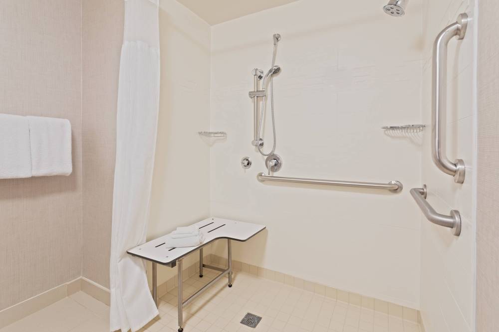 Accessible Suite Bathroom – Roll-In Shower