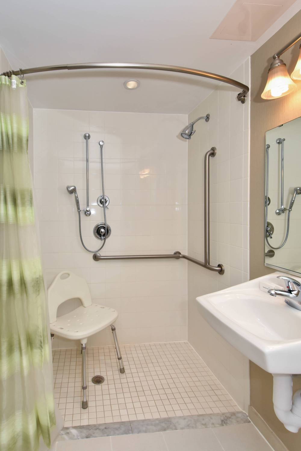 Accessible Bathrooms - Roll-in Shower