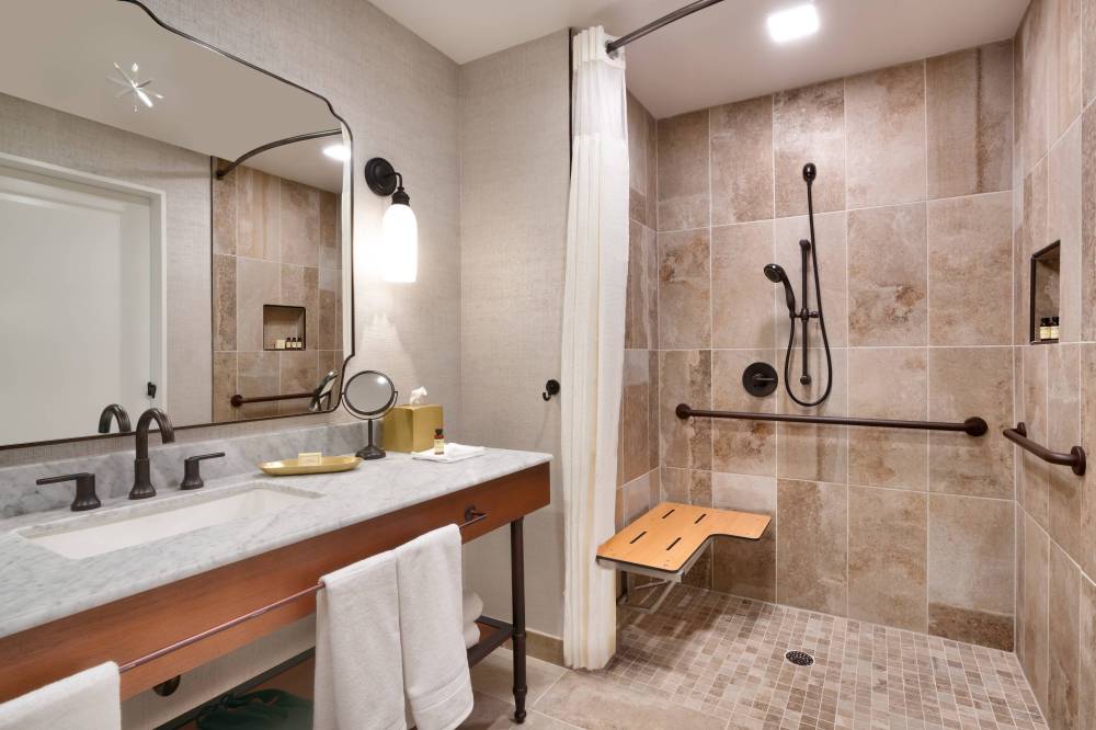 Accessible Bathroom - Roll-In Shower