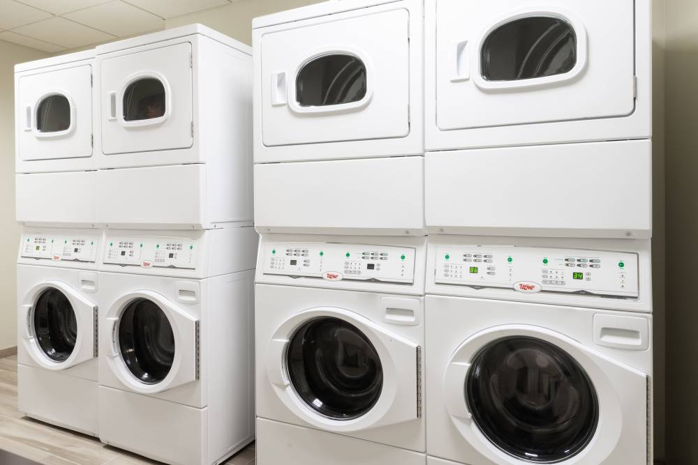 Take advantage of complimentary onsite laundry ser