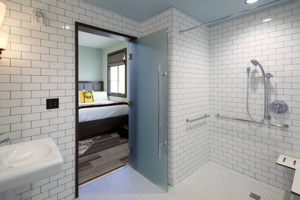 Accessible Bathroom - Roll-In Shower