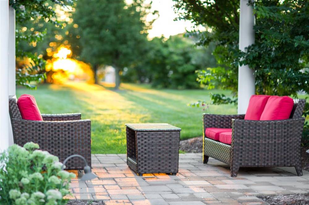 Pergola Seating Area In Diffused Sun